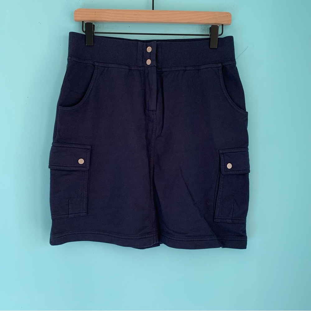 Tommy Bahama Relax Beach Coverup Terry Mini Cargo Sporty Skirt Blue S